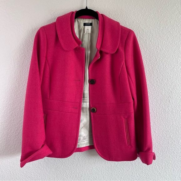 J. Crew Jackets & Blazers - J.‎ Crew Women's Wool Three-Button Peter Pan Collar Blazer